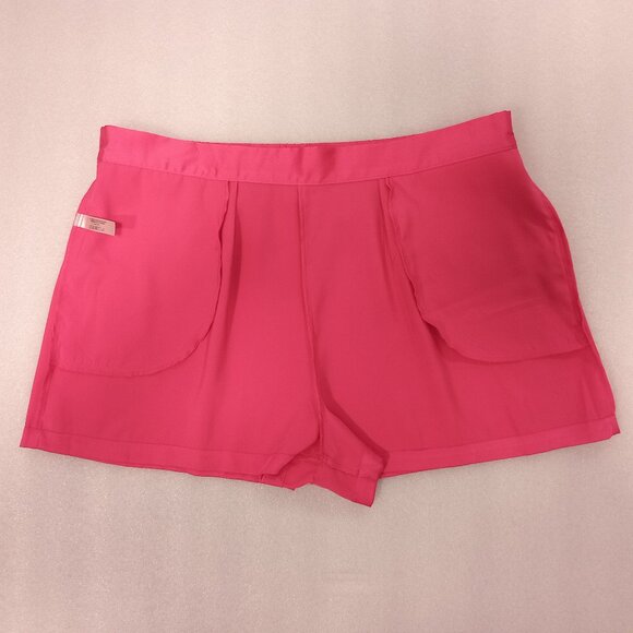 La Vie en Rose Women's Satin Lingerie Shorts Fuchsia Sz M Night Lounge Shorts - Picture 9 of 9